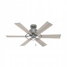  52353 - Hunter 52 inch Gilrock Matte Silver Ceiling Fan and Pull Chain