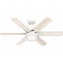  50955 - Hunter 44 inch Wi-Fi Radeon Matte White Ceiling Fan with LED Light Kit and Wall Control