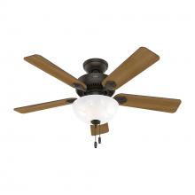  52782 - Hunter 44 inch Swanson New Bronze Ceiling Fan with LED Light Kit and Pull Chain