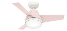  51850 - Hunter 36 inch Valda Blush Pink Ceiling Fan with LED Light Kit and Handheld Remote