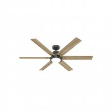  51885 - Hunter 60 inch Wi-Fi Gravity Noble Bronze Ceiling Fan with LED Light Kit and Handheld Remote