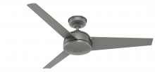  59608 - Hunter 52 inch Trimaran Matte Silver WeatherMax Indoor / Outdoor Ceiling Fan and Wall Control