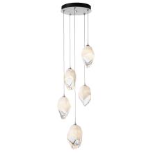  131138-SKT-LONG-02-WP0755 - Chrysalis 5-Light Large Crystal Pendant