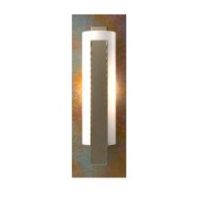  217186-SKT-84-CP-GG0065 - Forged Vertical Bar Sconce - Cherry or Copper Backplate