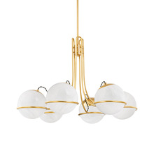 Hudson Valley 3940-AGB - Hingham Chandelier