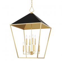  5724-GL/BK - 8 LIGHT LARGE PENDANT