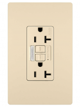  2097NTLTRI - radiant? 20A Tamper Resistant Self Test GFCI Outlet with Night Light, Ivory