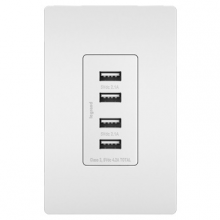  TM8USB4WCC6 - radiant? Quad USB Charger, White