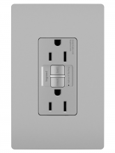  1597GRY - radiant? Spec Grade 15A Self Test GFCI Receptacle, Gray