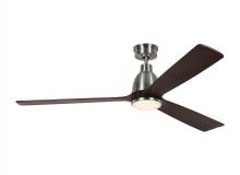  3BRYSM60BSD - Bryden Smart 60" Dimmable Indoor/Outdoor Integrated LED Brushed Steel Ceiling Fan