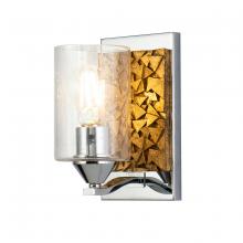  BB90586PC-1B1G - Bocage 1 Light Wall Sconce In Silver And Gold