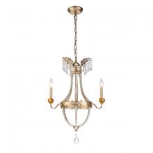  CH1035-3 - Louis 3 Light Gold and Silver Empire Chandelier