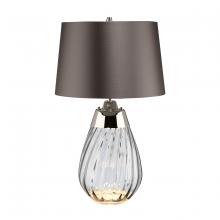  TLG3026S - Small Lena Table Lamp in Smoke with Brown Shade