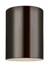 7813801EN3-10 - Outdoor Cylinders One Light Outdoor Ceiling Flush Mount