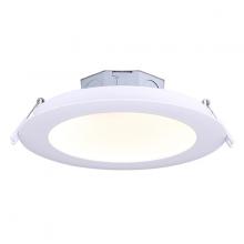  DL-6-15RR-WH-C - LED Recess Downlight, 6" White Color Trim, 15W Dimmable, 3000K, 820 Lumen, Recess mounted