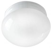  IFM13711 - Fmount, 1 Bulb Flushmount, White Opal Glass, 60W Type A