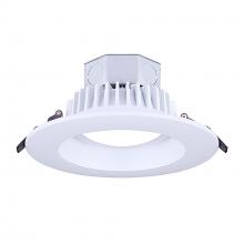  DL-6-15NR-WH-C - LED Baffle Recess Downlight, 6" White Color Trim, 15W Dimmable, 3000K, 820 Lumen, Recess mounted
