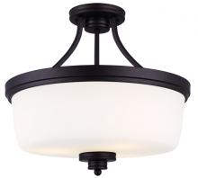  ISF286A03ORB - Jackson 3 Light Semi Flush, Bronze Finish