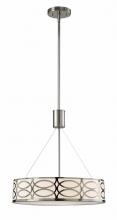  ICH173B03BN18 - Drake 3 Light Chandelier, Nickel Finish