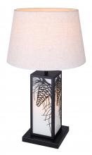  ITL2138B26BK - Coy 2 Light matte black Table Lamp