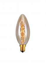 B-C35-7LG - Bulb, Edison Bulbs, 40W E12, Light Yellow Color, C35 Cone Shape, 2500hours