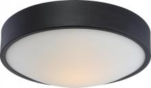  62/776 - Perk - 13'' LED Flush with White Glass - Aged Bronze Finish