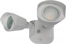  65/210 - LED Security Light - Dual Head - White Finish - 3000K - 120-277V