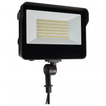  65/542 - LED Tempered Glass Flood Light with Bypassable Photocell; CCT Selectable 3K/4K/5K; Wattage