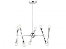  M100128CH - 10-Light Chandelier in Chrome