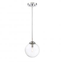 Savoy House Meridian M70067CH - 1-Light Mini Pendant in Chrome