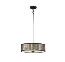  M70108MBK - 3-Light Pendant in Matte Black