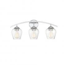 Savoy House Meridian M80032CH - 3-Light Bathroom Vanity Light in Chrome