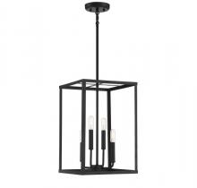  M30008MBK - 4-Light Pendant in Matte Black