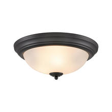  7013FM/60 - Thomas - Basics 15'' Wide 3-Light Flush Mount - Black