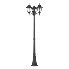  7153EP/73 - Thomas - Outdoor Essentials 91'' High 3-Light Outdoor Post Light - Charcoal