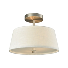  CN600362 - Thomas - Morgan 15'' Wide 2-Light Semi Flush Mount - Brushed Nickel