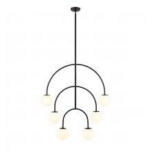  H0018-10373 - Doby 34'' Wide 6-Light Pendant - Matte Black