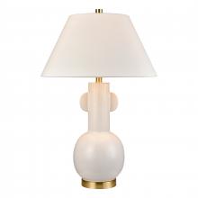  H0019-11078-LED - Avrea 29.5'' High 1-Light Table Lamp - White Glaze - Includes LED Bulb