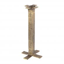  H0897-10927 - Splay Candleholder - Large Aged Brass