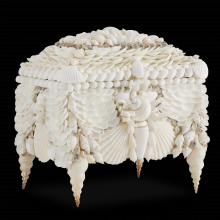  1200-0612 - Boardwalk White Shell Jewelry Box