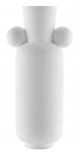  1200-0394 - Happy 40 Tall White Vase