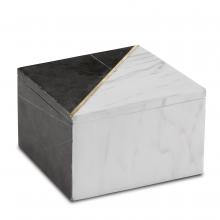  1200-0652 - Deena Black & White Marble Box