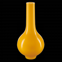 1200-0683 - Imperial Yellow Peking Long Neck Vase