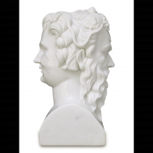  1200-0665 - Hector Marble Bust Sculpture