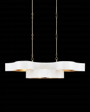  9000-0854 - Grand Lotus Oval White Chandelier