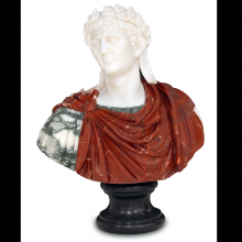  1200-0663 - Cristos Marble Bust Sculpture