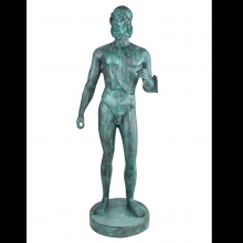  1200-0717 - Standing Greek Warrior Bronze