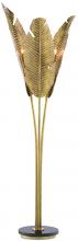  8000-0071 - Tropical Large Brass Floor Lamp