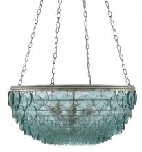  9000-0140 - Quorum Small Recycled Glass Chandelier
