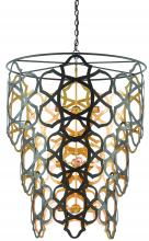  9000-0381 - Mauresque Large Bronze & Gold Chandelier